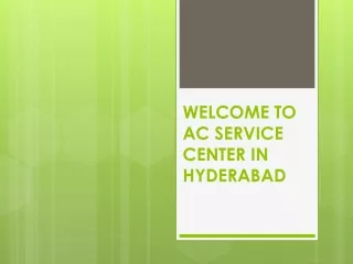 Air Conditioner Service Center in Hyderabad
