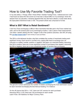 how to use my favorite trading tool