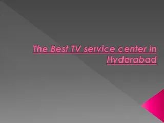 WELCOME TO THE BEST TV SERVICES IN HYDERABAD