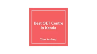 Best OET Centre in Kerala