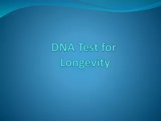 DNA Test for longevity