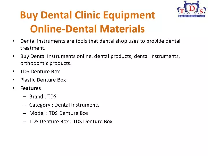 buy dental clinic equipment online dental