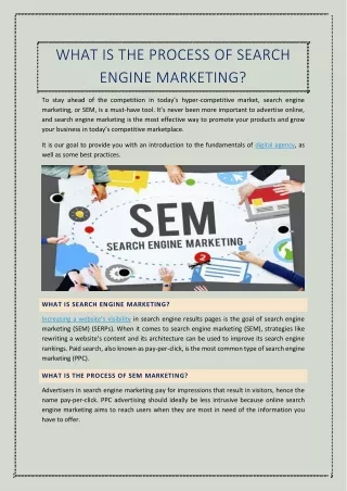 What Is The Process Of Search Engine Marketing