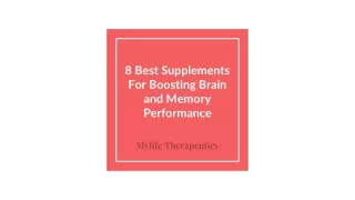 8 Best Supplements For Boosting Brain and Memory Performance