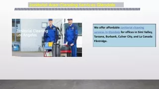 janitorial area cleaning services glendale