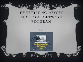 Boom your Business by Auction Software Program
