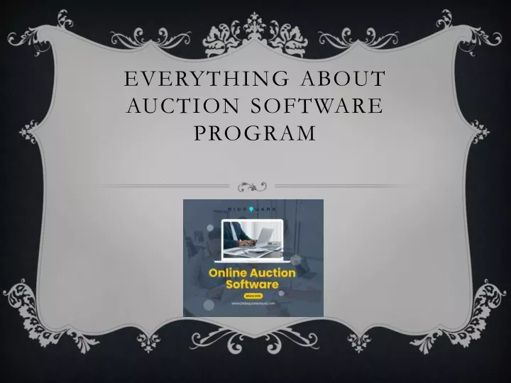 everything about auction software program