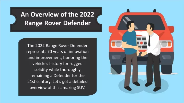 an overview of the 2022 range rover defender