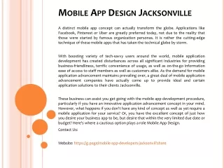 mobile app design jacksonville