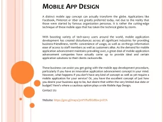 mobile app design