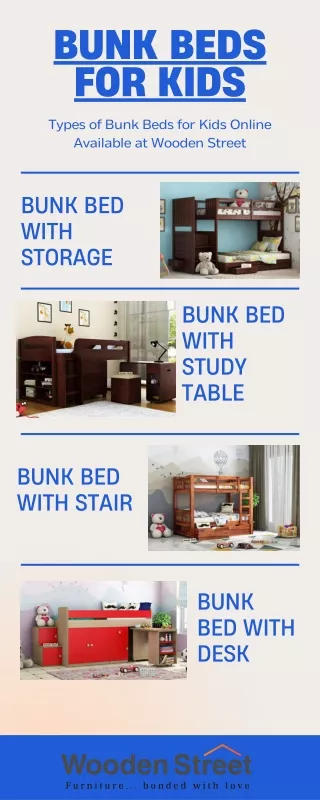 Buy Bunk Bed Online - Upto 55% OFF on Bunk Beds for Kids in India