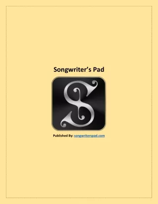 songwriter s pad