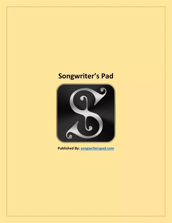 songwriter s pad