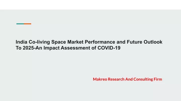 india co living space market performance