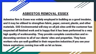 Asbestos Removal Essex With Experts