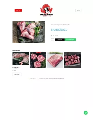 Mutton Shank, Beef Shank, Camel Shank, Lamb Shank, Dumba Shank