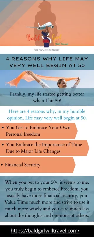 Check Out The Reasons How life may very well begin at 50?