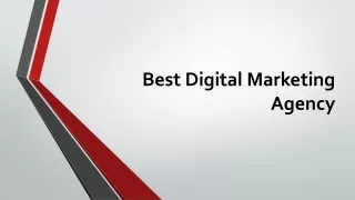 Best Digital Marketing Agency