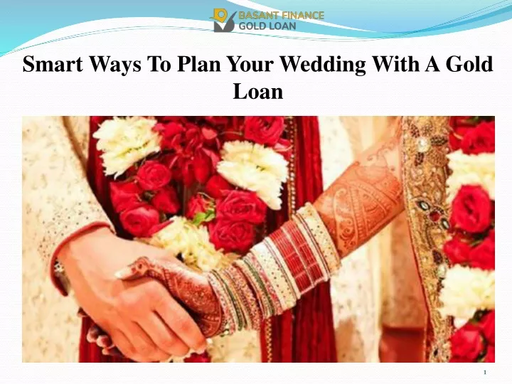 smart ways to plan your wedding with a gold loan