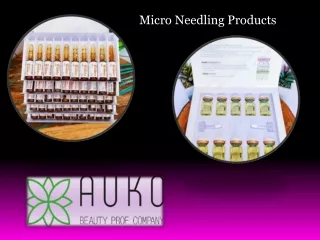 The Micro Needling Products from AUKO Beauty Prof Company