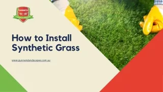 How to Install Synthetic Grass?