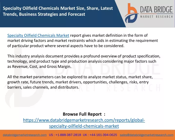 specialty oilfield chemicals market size share