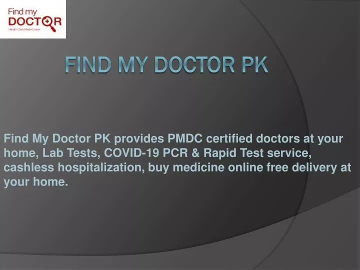 find my doctor pk