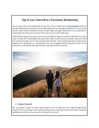 Tips to Love Yourself in a Narcissistic Relationship.docx