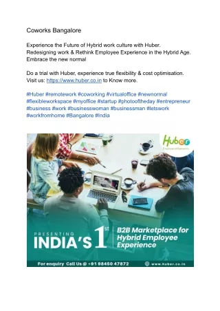 coworks bangalore