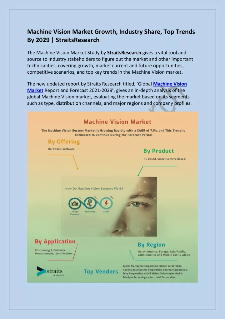 machine vision market growth industry share