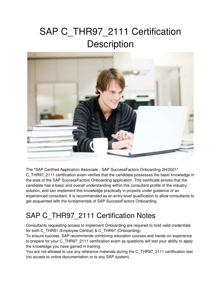 sap c thr97 2111 certification description