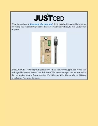 Cbd Vape Oil Guide | Justcbdstore.com