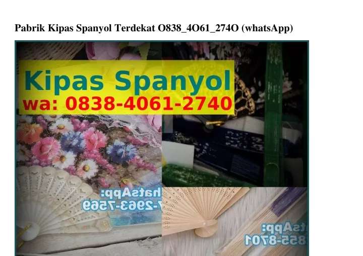 pabrik kipas spanyol terdekat o838 4o61 274o