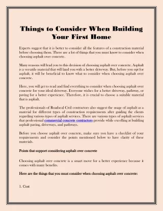 Things to Consider When Building Your First Home