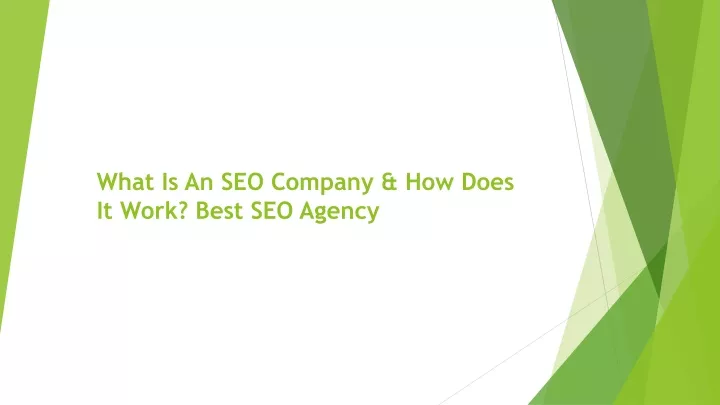 what is an seo company how does it work best seo agency