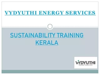 Sustainability Training Kerala | Vydyuthi Energy Services