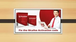 Fix the Mcafee Activation code when it is not working.