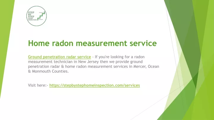 home radon measurement service