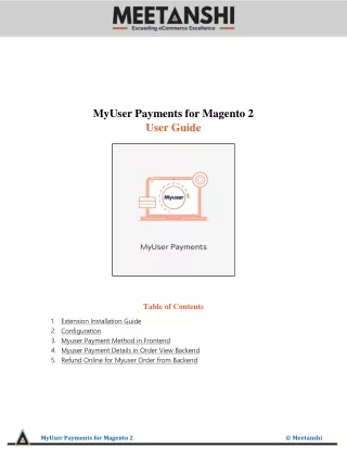 myuser payments for magento 2 user guide