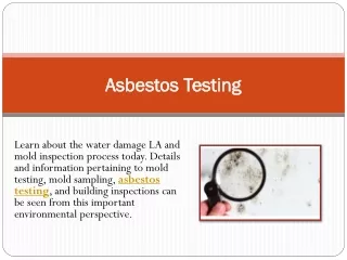 asbestos testing