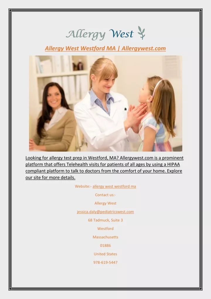 allergy west westford ma allergywest com