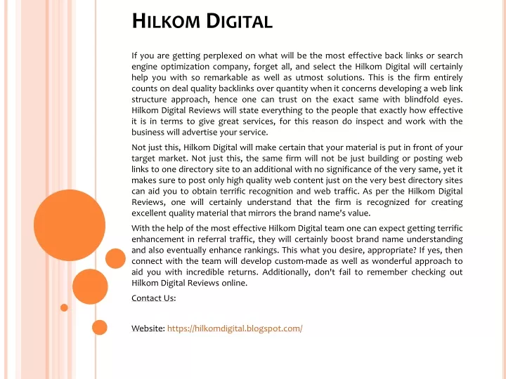 hilkom digital