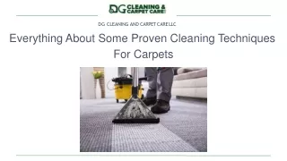 dg cleaning and carpet care llc