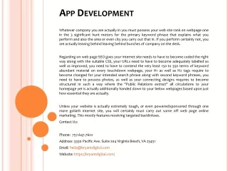 app development