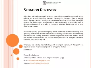 sedation dentistry