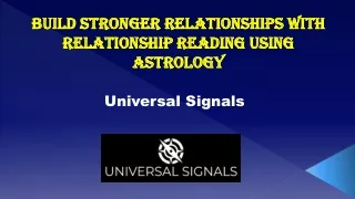 Relationship Reading using Astrology