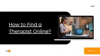 How to Find a Therapist Online?