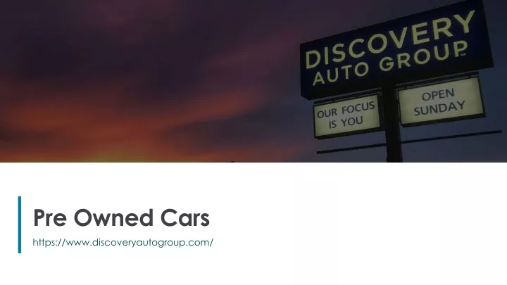 pre owned cars