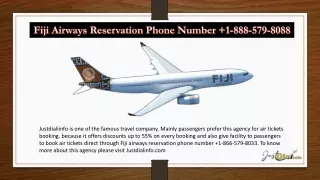 Fiji Airways Reservation Phone Number  1-866-579-8033