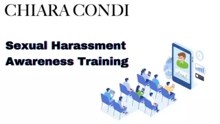 Sexual Harassment Awareness Training | Chiara Condi